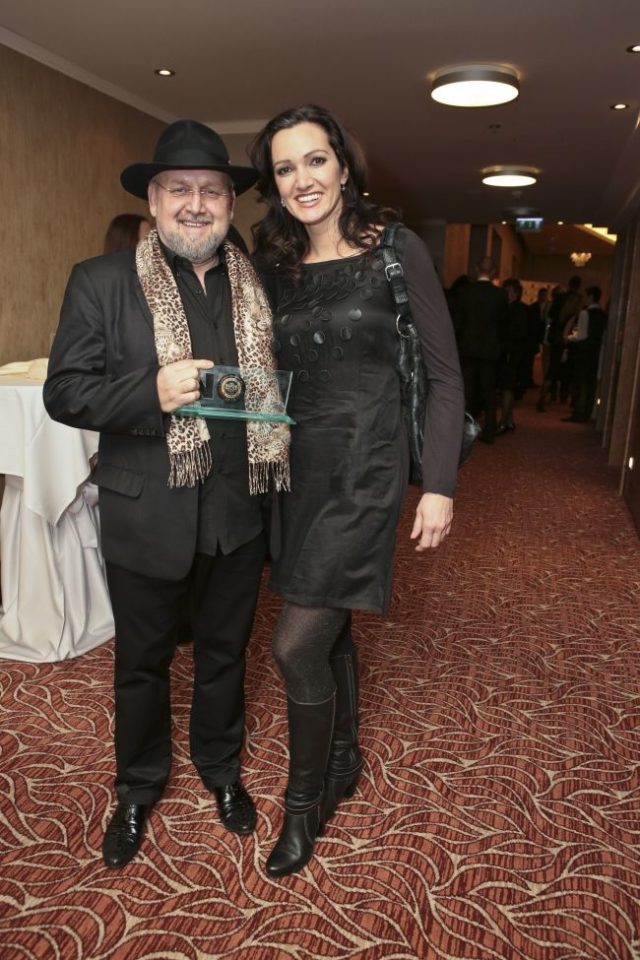 Jozef Oklamčák s prvou Miss Slovensko Karin Majtánovou
