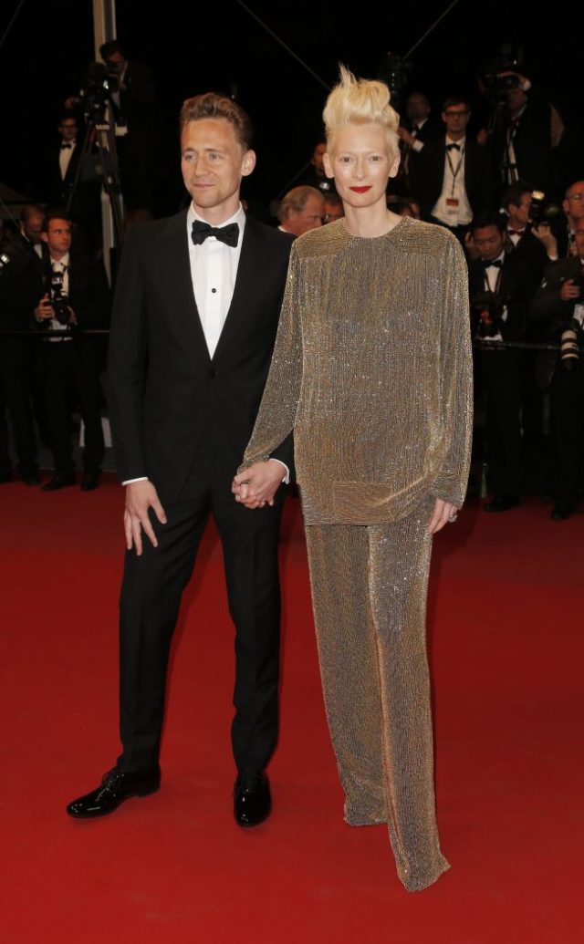 Tom Hiddleston a Tilda Swinton na filmovom festivale v Cannes
