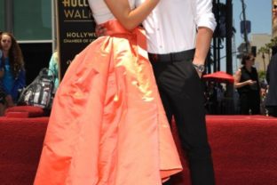 Jennifer Lopez a Casper Smart na hollywoodskom Chodníku slávy