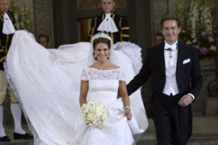 Švédska princezná Madeleine sa dnes vydala