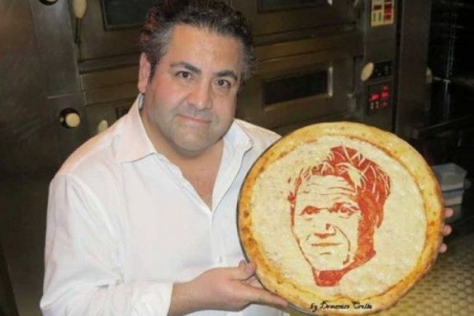 Škótsky šéfkuchár používa pizzu ako jedlé plátno