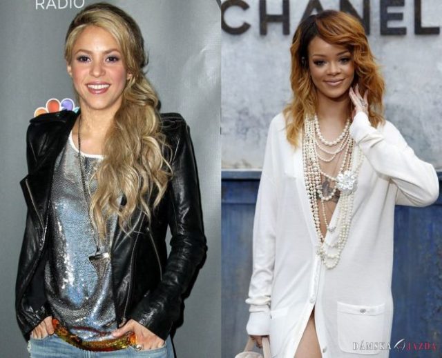 Speváčka Shakira a Rihanna