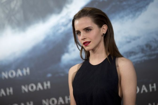 Emma Watson na premiére filmu Noe v Berlíne
