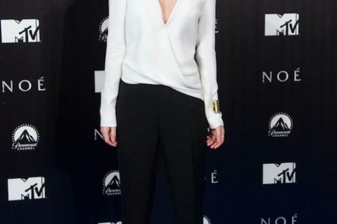 Emma Watson na premiére filmu Noe v Madride