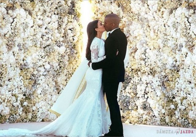 Svadobné fotografie Kim Kardashian a Kanyeho Westa