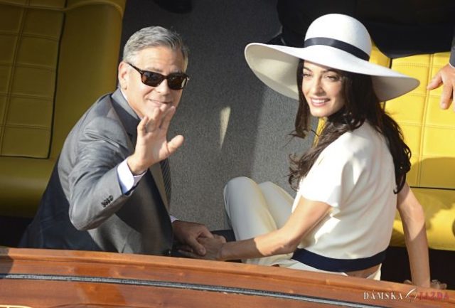 Civilný obrad George Clooneyho a Amal Alamuddin v Benátkach
