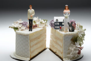 Rozvod, svadobná torta